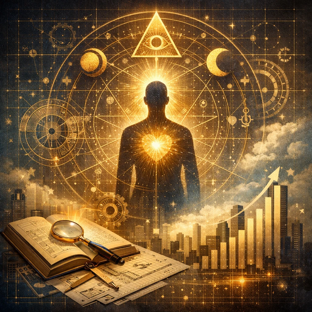 Symbolic illustration representing a divine life blueprint